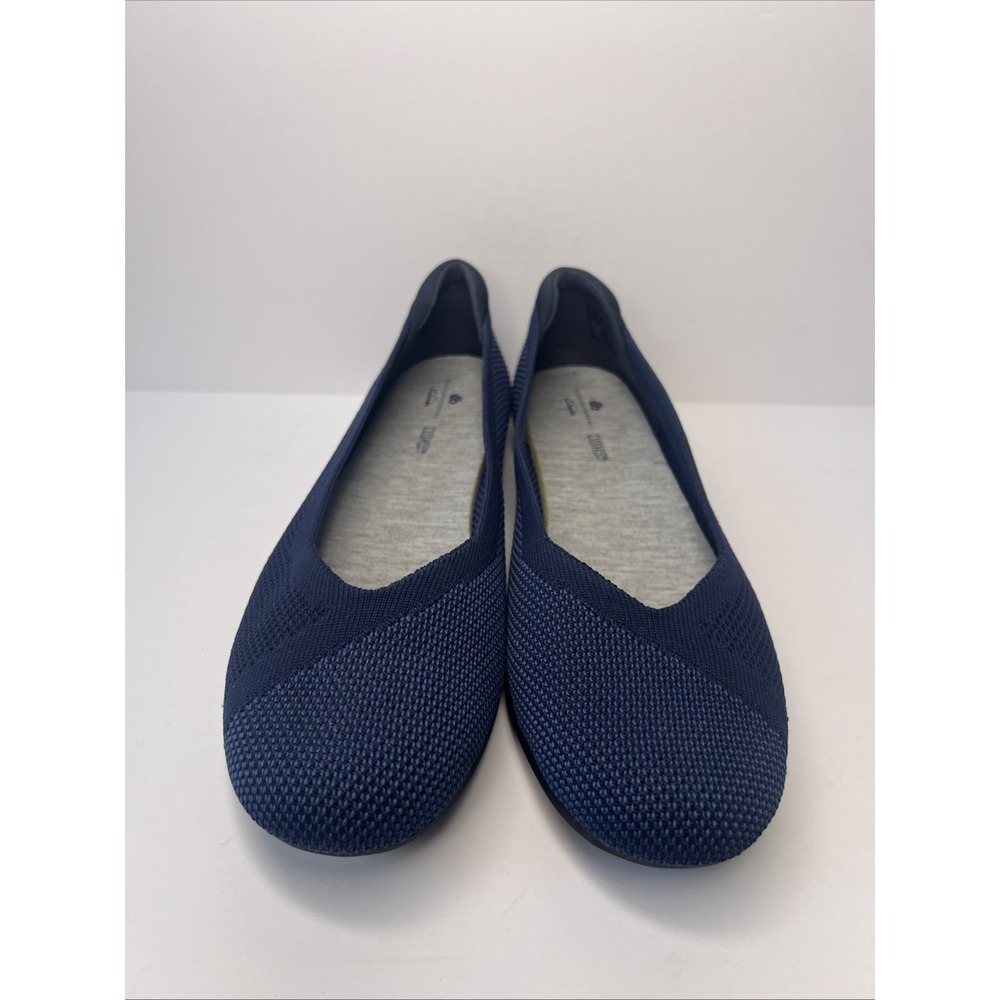 Clarks Cloudsteppers Womens 8.5M Navy Knit Ballet Flats Cushion Soft NWOT - Picture 10 of 16